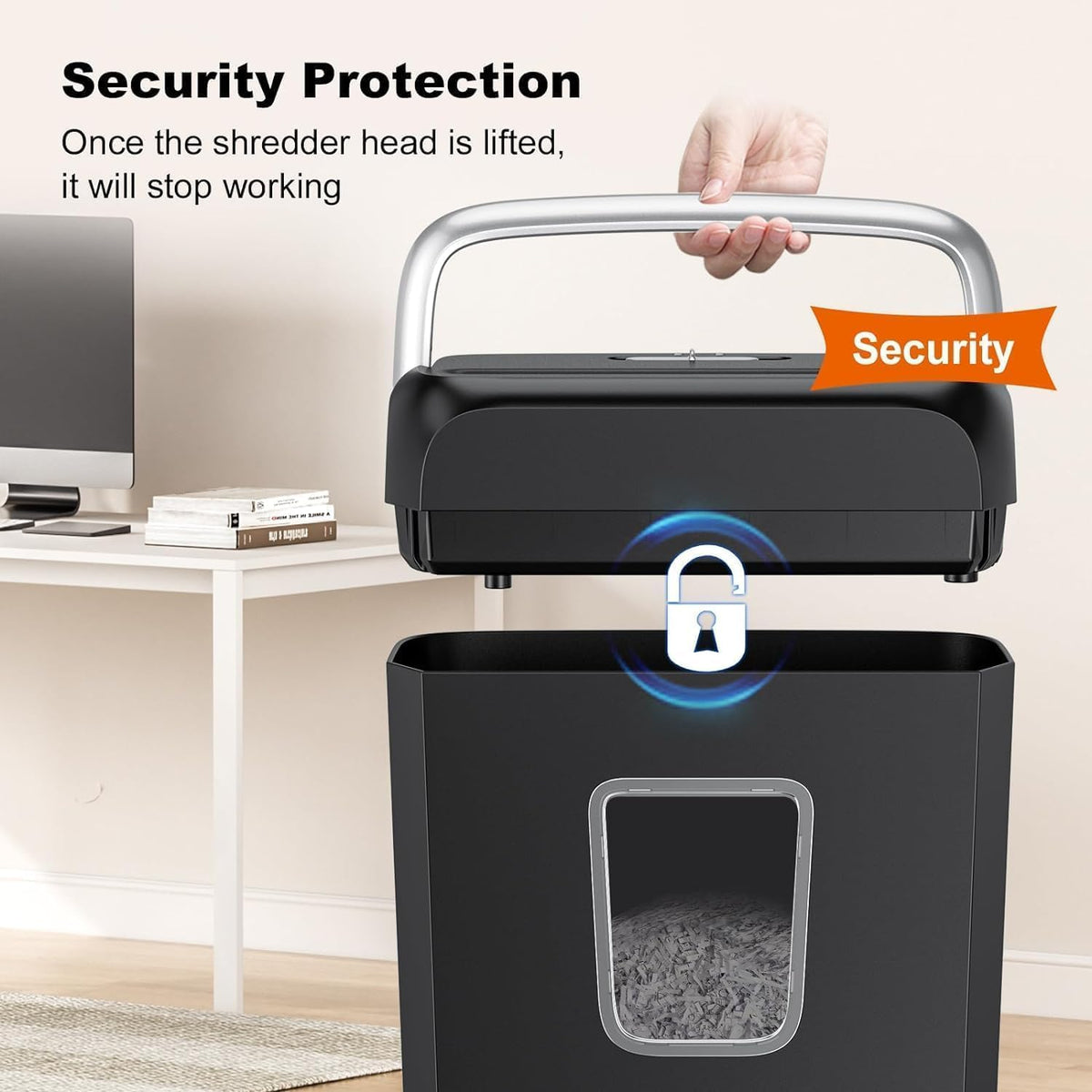Bonsaii 6-Sheet Micro Cut Paper Shredder for Home, High Security Level P-4 Father Jim Norris notebooks