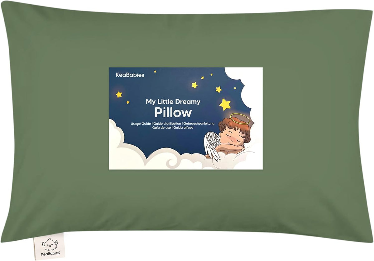 Toddler Pillow with Pillowcase, 13x18 My Little Dreamy Pillow (ABC Land)