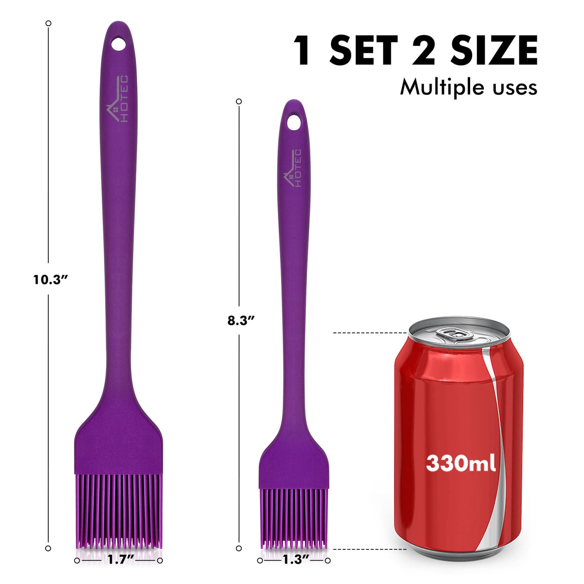 HOTEC Silicone Basting &Pastry Brushes BPA Free, Classic Blue 2 Father Jim Norris notebooks