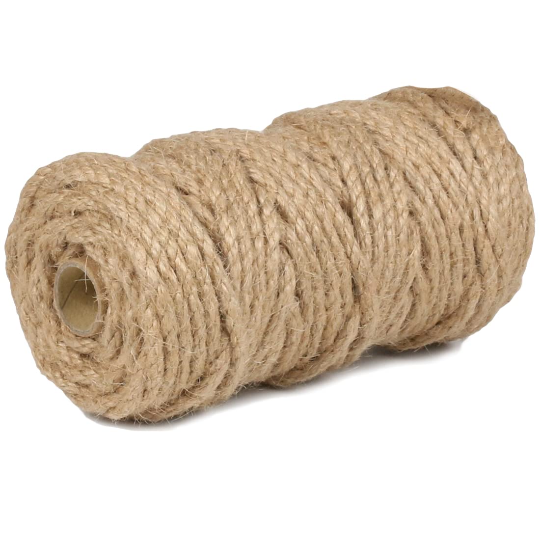 PerkHomy Natural Jute Twine 600 Feet Long Twine String for Crafts Gift Wrapping Packing Gardening Crochet Knitting Macrame Decor (Brown 2mm * 600feet)