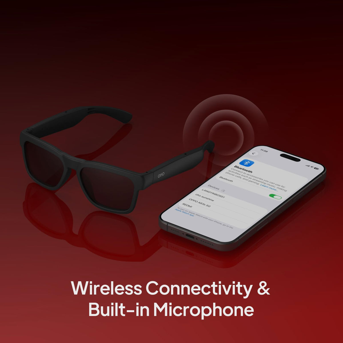OhO Open Ear Smart Glasses, UV400 Z87.1 Lightweight Audio Bluetooth Glasses Father Jim Norris notebooks