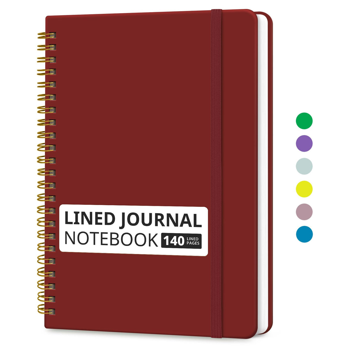 Taja Lined Spiral Notebook for Work, 5.7"x7.9" Spiral Journal College Ruled Father Jim Norris notebooks