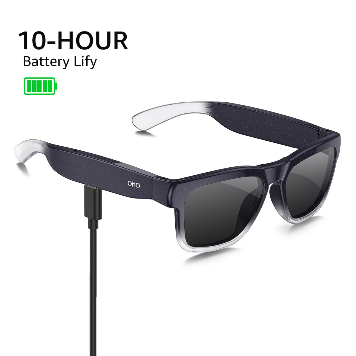 OhO Open Ear Smart Glasses, UV400 Z87.1 Lightweight Audio Bluetooth Glasses Father Jim Norris notebooks