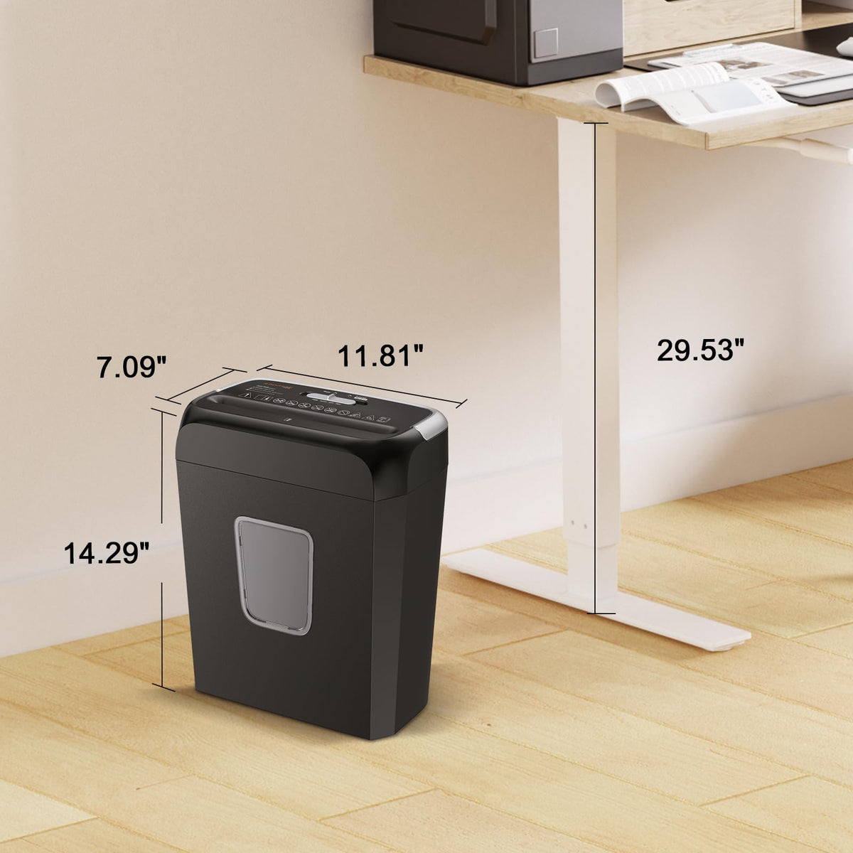 Bonsaii 6-Sheet Micro Cut Paper Shredder for Home, High Security Level P-4 Father Jim Norris notebooks