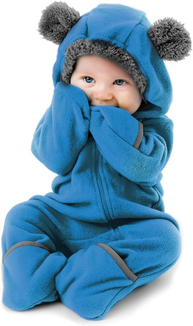 Cuddle Club Fleece Baby Bunting Bodysuit Hoodie, Newborn - 5T