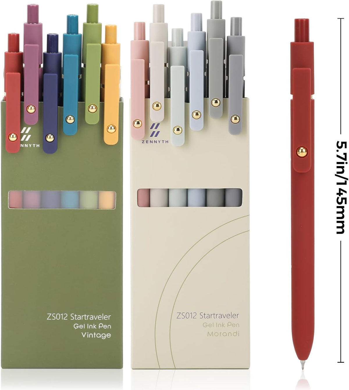 Ddaowanx Gel Pens,6 Pcs 0.5mm Retractable Quick Dry Black Ink Pens Father Jim Norris notebooks