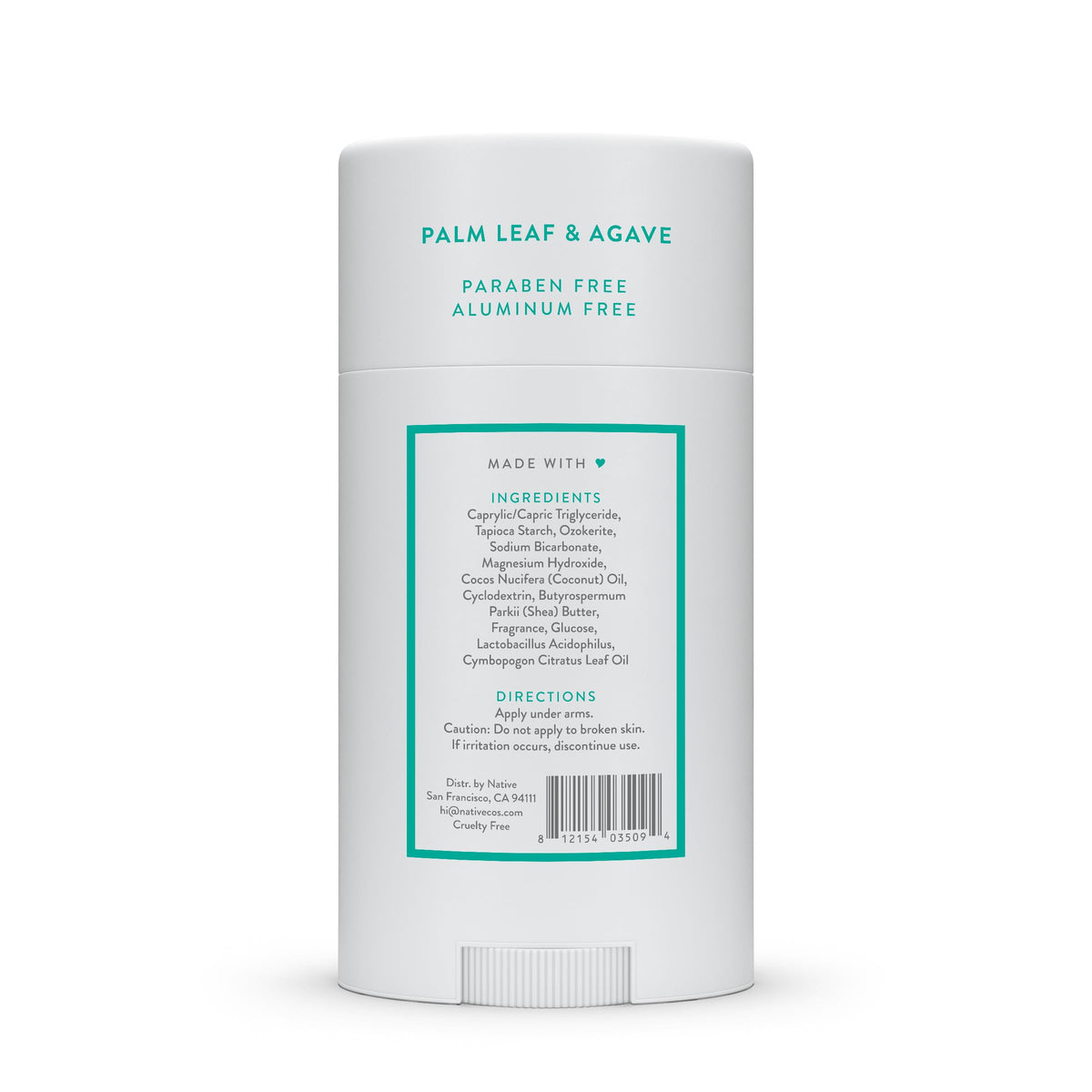 Native Aluminum-Free Deodorant for Women & Men, Coconut & Vanilla, 2.65oz
