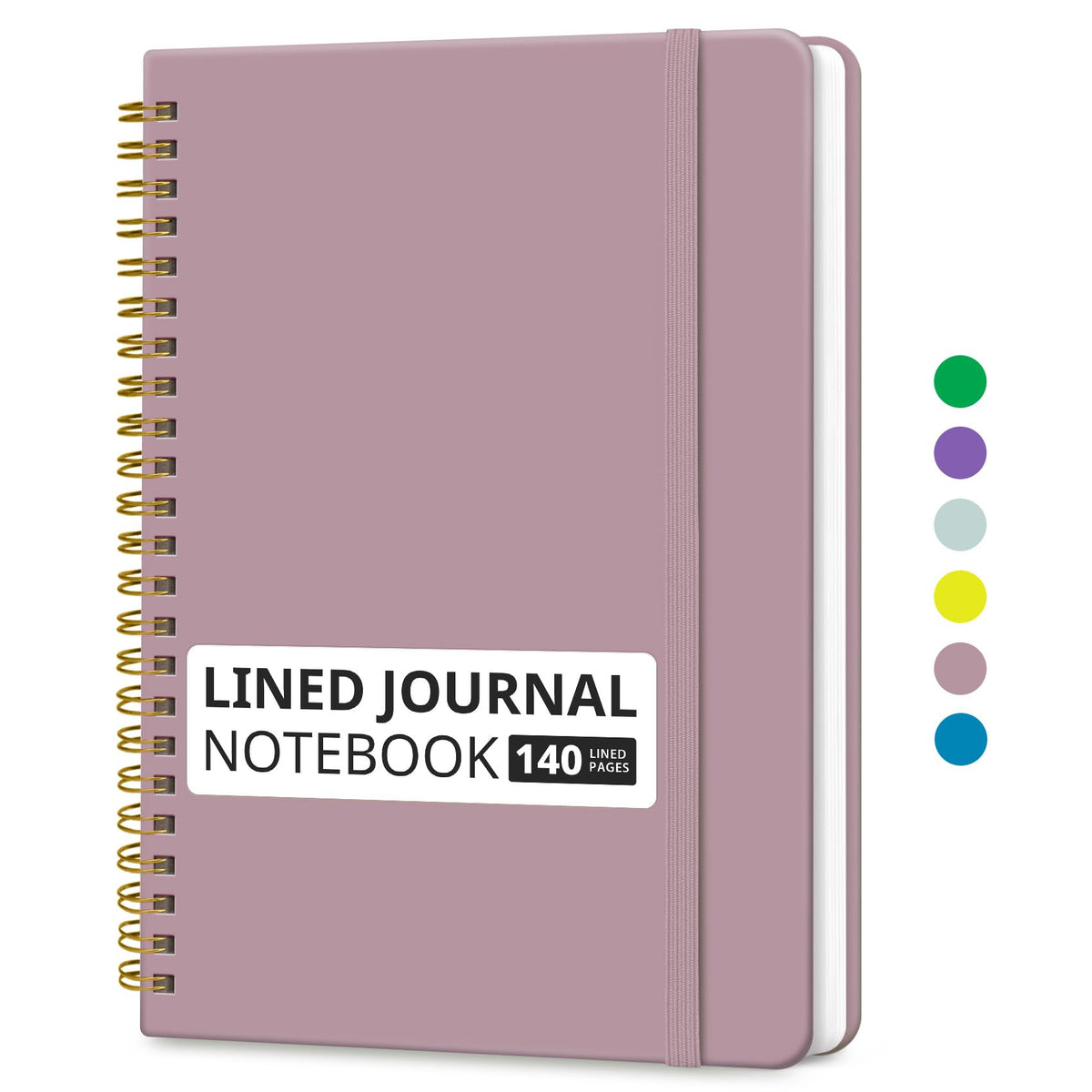 Taja Lined Spiral Notebook for Work, 5.7"x7.9" Spiral Journal College Ruled Father Jim Norris notebooks