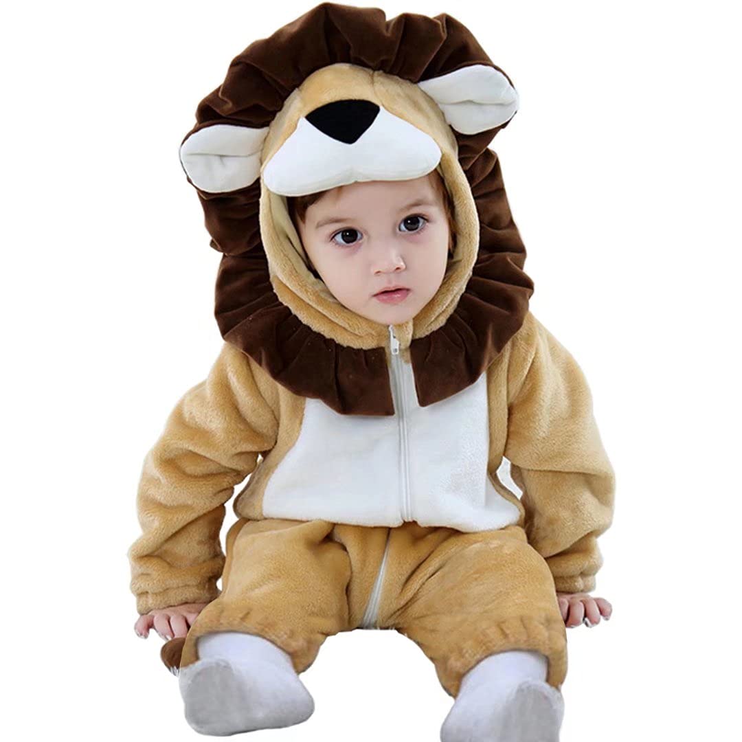 OLLULL Baby Animal Costumes Unisex Toddler Outfit Halloween Dress Up Romper
