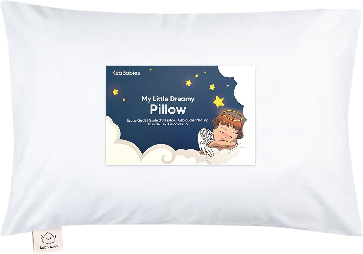 Toddler Pillow with Pillowcase, 13x18 My Little Dreamy Pillow (ABC Land)