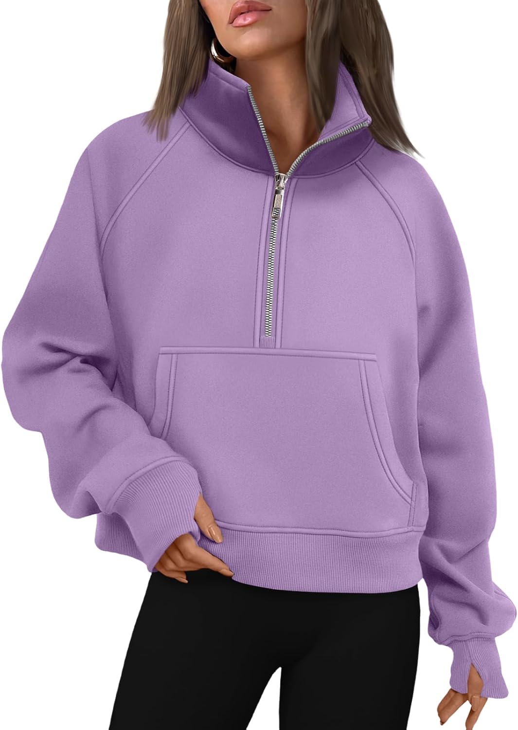 AUTOMET Womens Sweatshirts Half Zip Fleece Pullover Fall Outfits