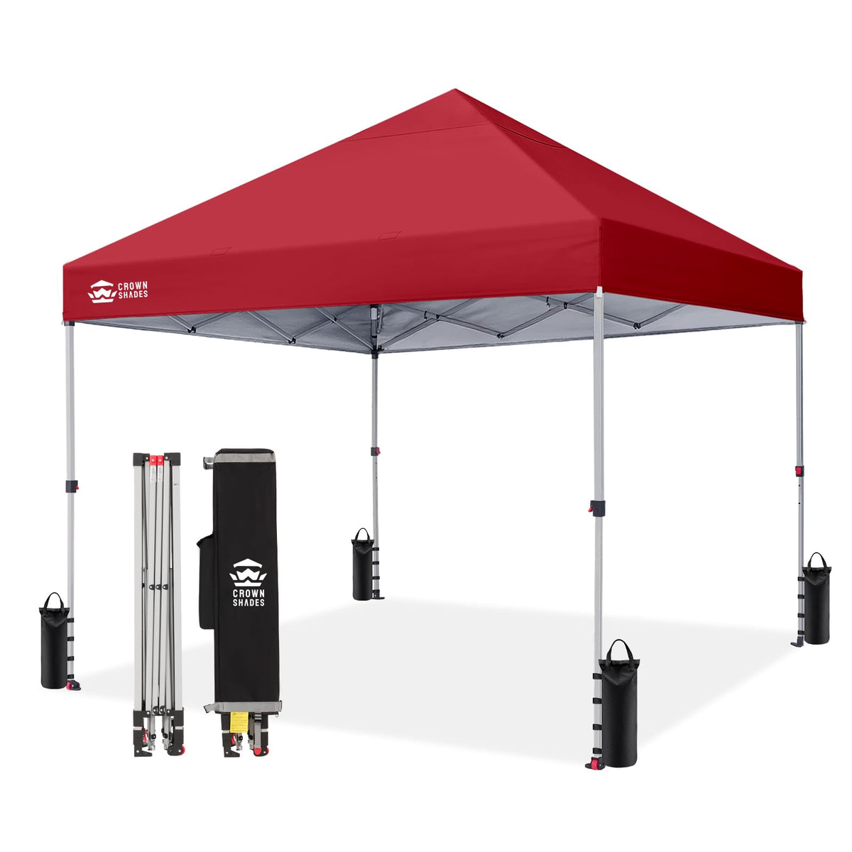 CROWN SHADES 10x10 Pop Up Canopy Tent with One Push Setup, Blue Father Jim Norris notebooks