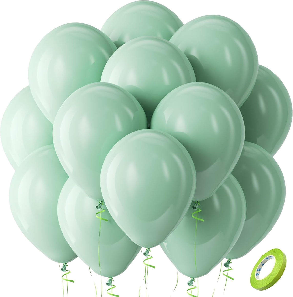 Bezente Assorted Latex Rainbow Balloons 100 Pack 12 inch