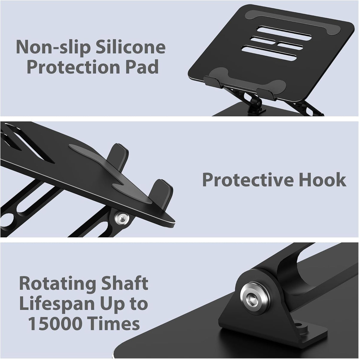 Adjustable Laptop Stand for Desk, Metal Laptop Riser Holder Father Jim Norris notebooks