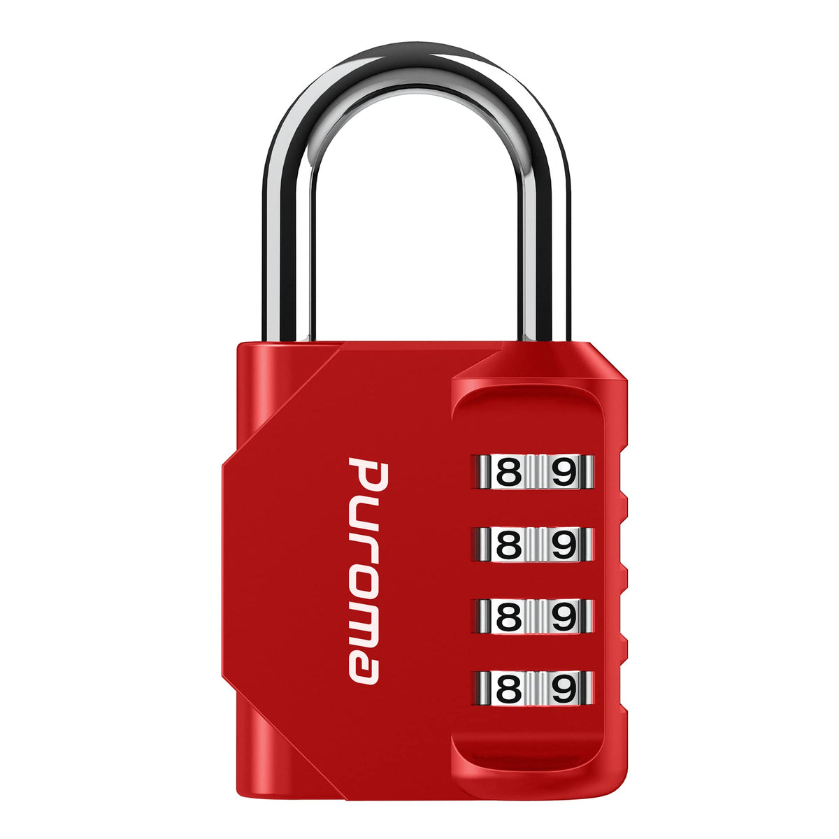 Puroma 2 Pack Combination Lock Locker 4 Digits Combo Padlock Gym Black