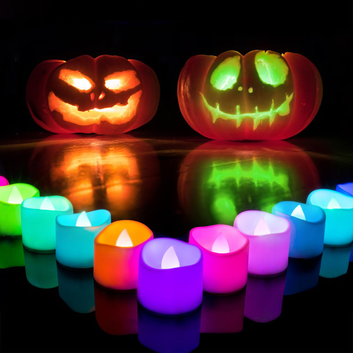 Homemory 24-Pack Black Flameless Battery Tea Light Candles, 200+ Hours Father Jim Norris notebooks