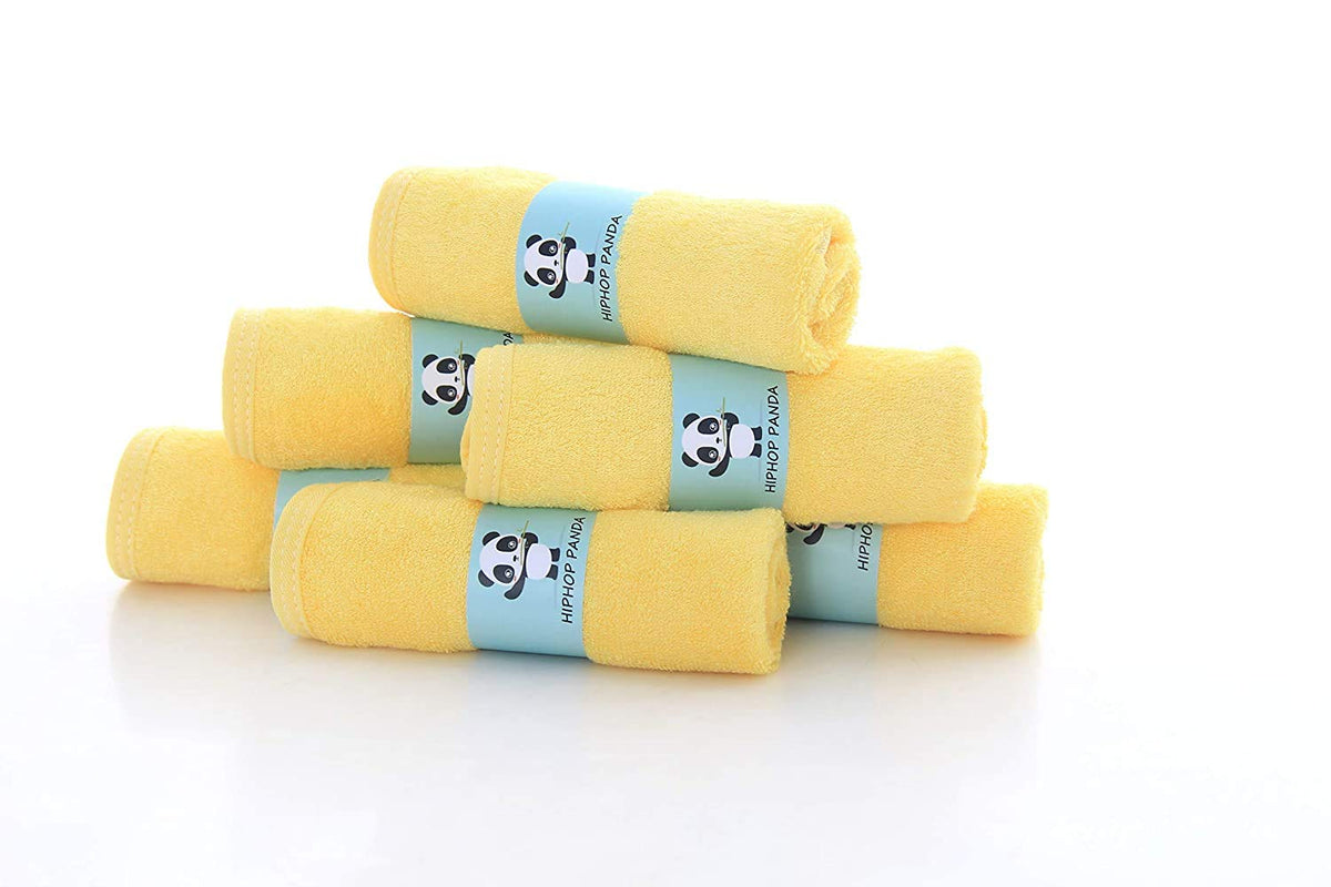 HIPHOP PANDA Ultra Soft Baby Washcloths, 2-Layer Absorbent Wash Cloths