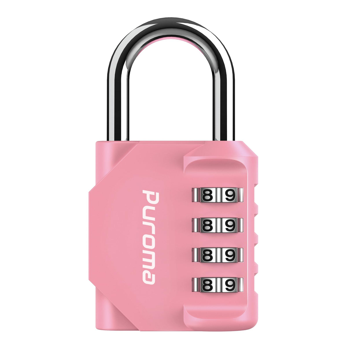 Puroma 2 Pack Combination Lock Locker 4 Digits Combo Padlock Gym Black