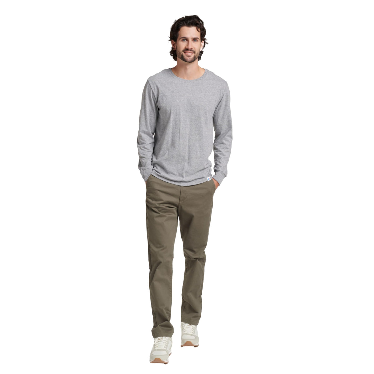 Russell Athletic Men's Dri-Power Long Sleeve Tees, Moisture Wicking, Odor Protection, UPF 30+