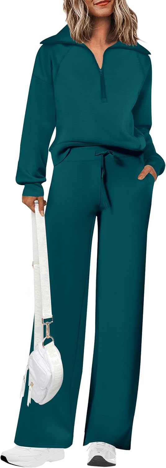 PRETTYGARDEN Women's 2 Piece Matching Lounge Set Sweatsuits