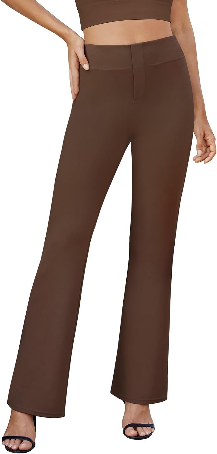 DLOODA Womens Bootcut Dress Pants Business Casual Work Pants with Pockets