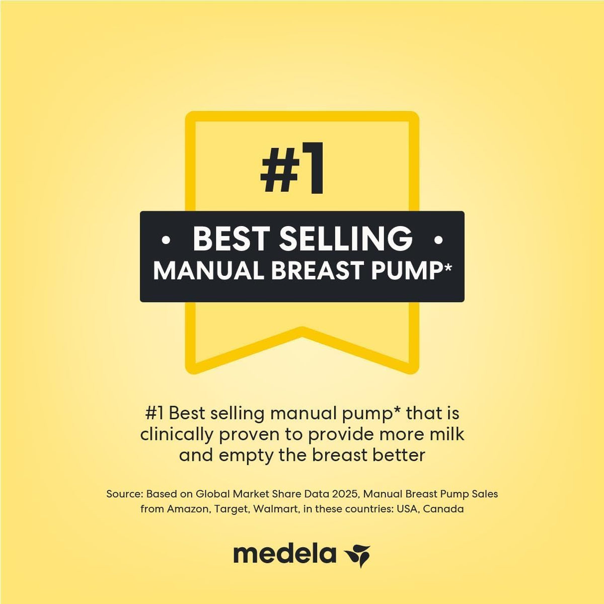 Medela Harmony Manual Breast Pump, On-the-Go, More Milk Output