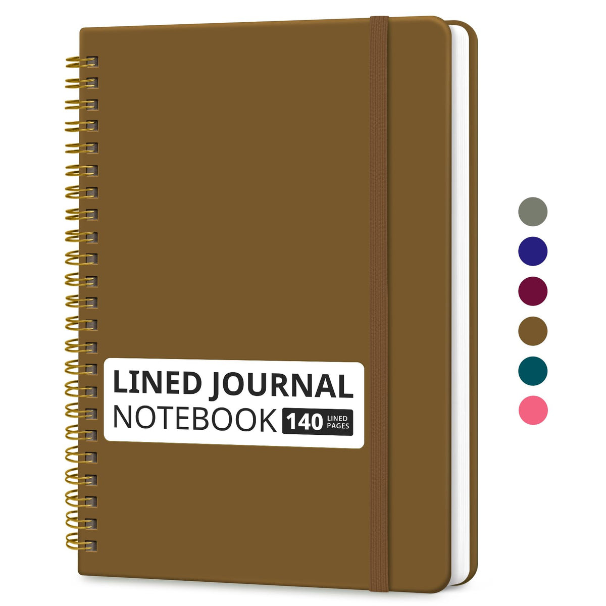 Taja Lined Spiral Notebook for Work, 5.7"x7.9" Spiral Journal College Ruled Father Jim Norris notebooks
