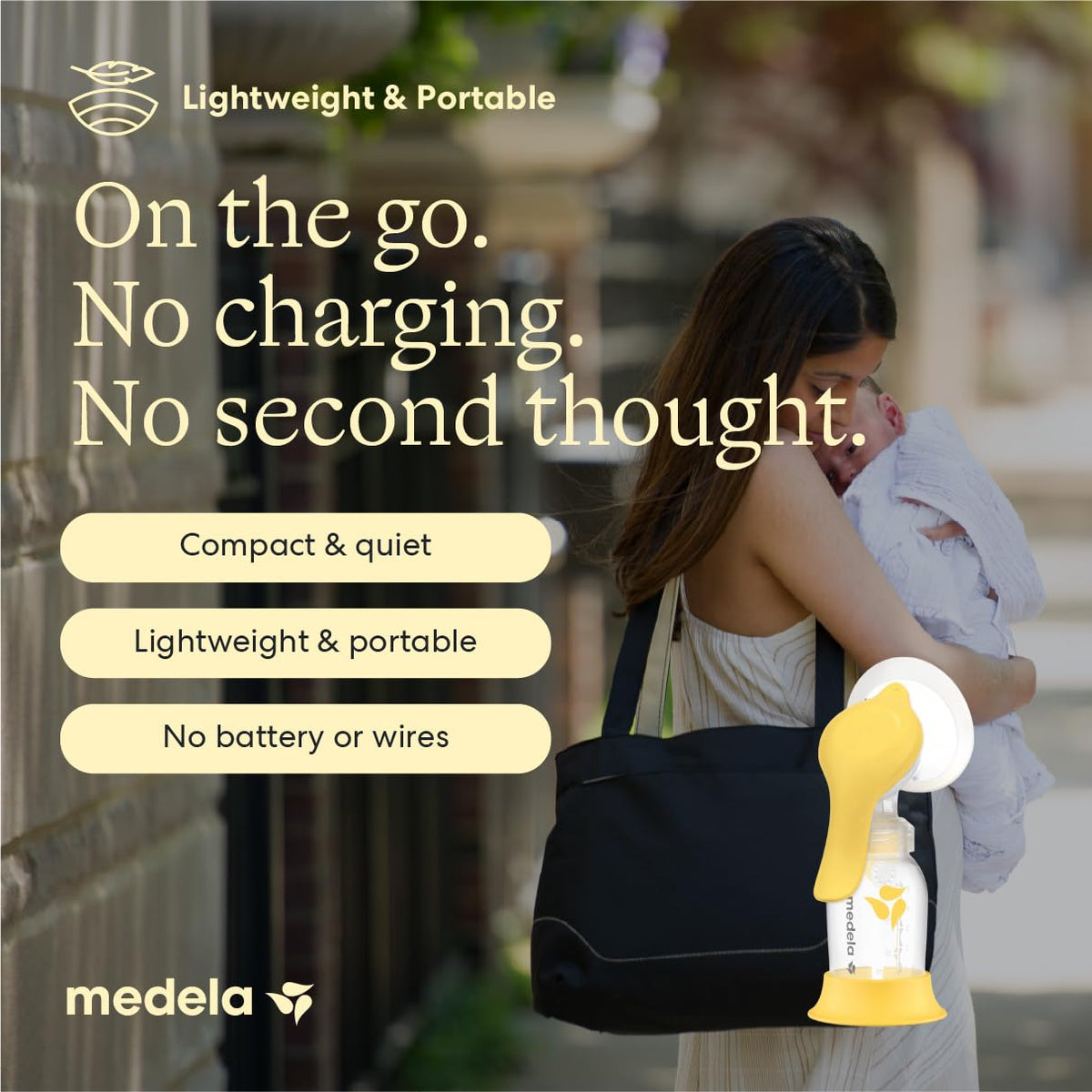 Medela Harmony Manual Breast Pump, On-the-Go, More Milk Output