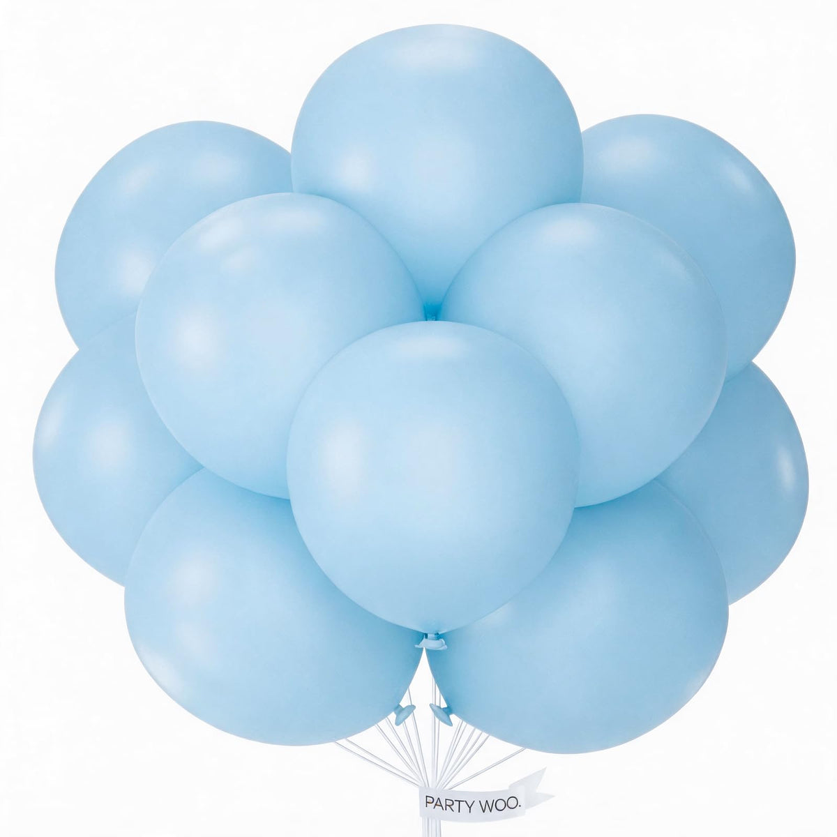 PartyWoo Assorted Colors Rainbow Balloons 50pcs Multicolor Colorful Color