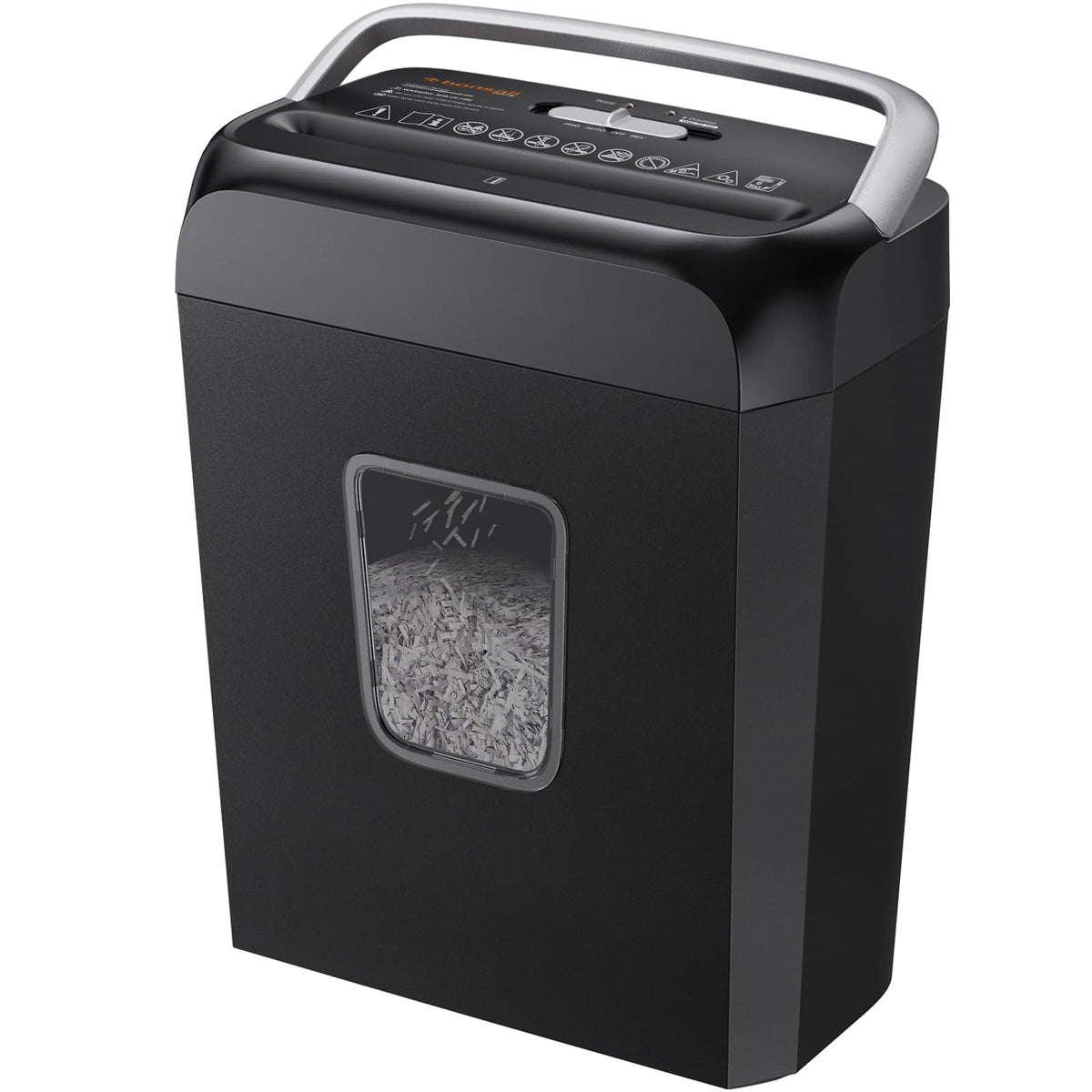 Bonsaii 6-Sheet Micro Cut Paper Shredder for Home, High Security Level P-4 Father Jim Norris notebooks