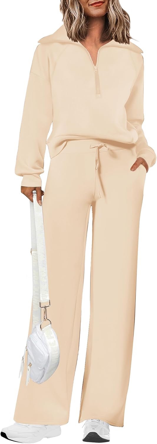 PRETTYGARDEN Women's 2 Piece Matching Lounge Set Sweatsuits