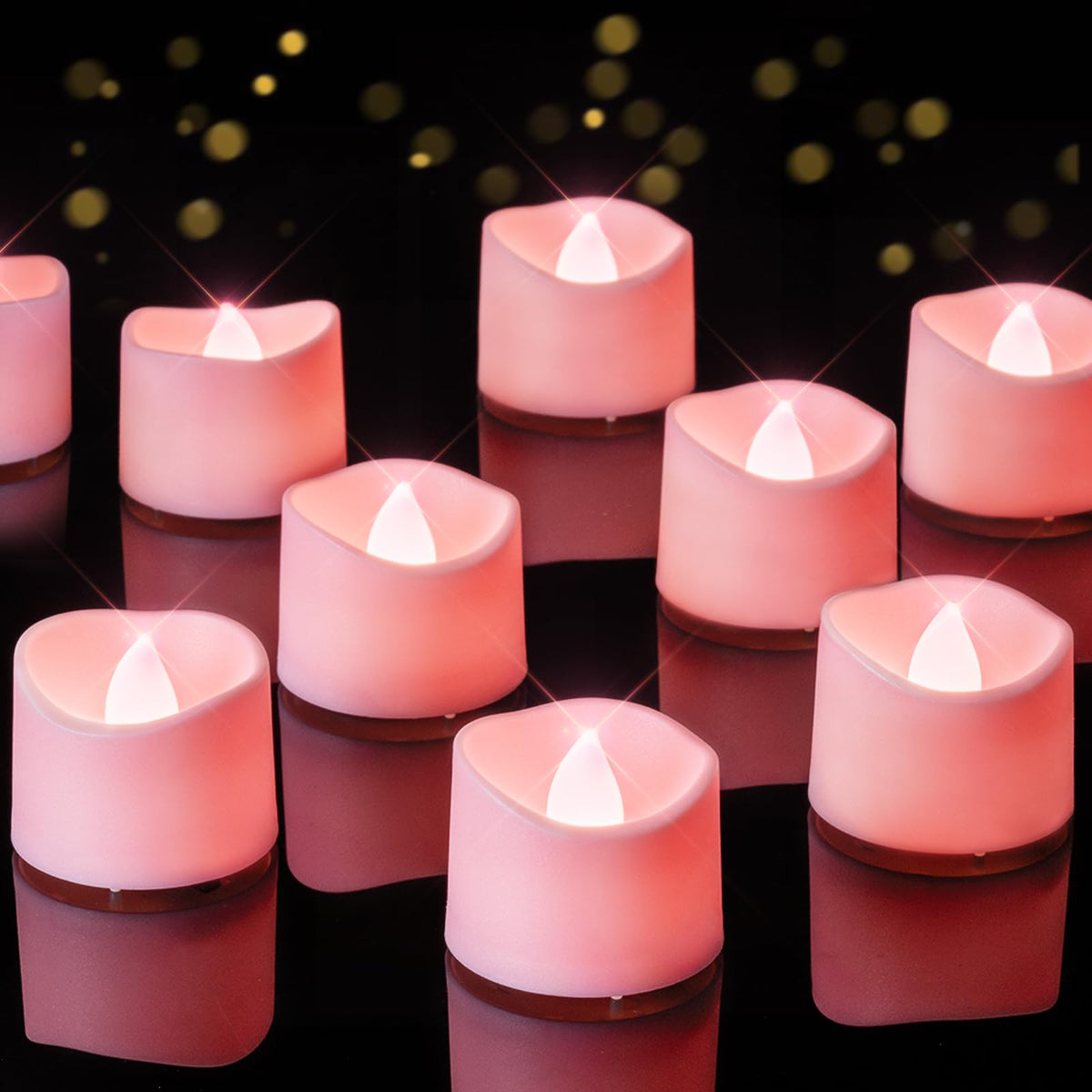 Homemory 24-Pack Black Flameless Battery Tea Light Candles, 200+ Hours Father Jim Norris notebooks