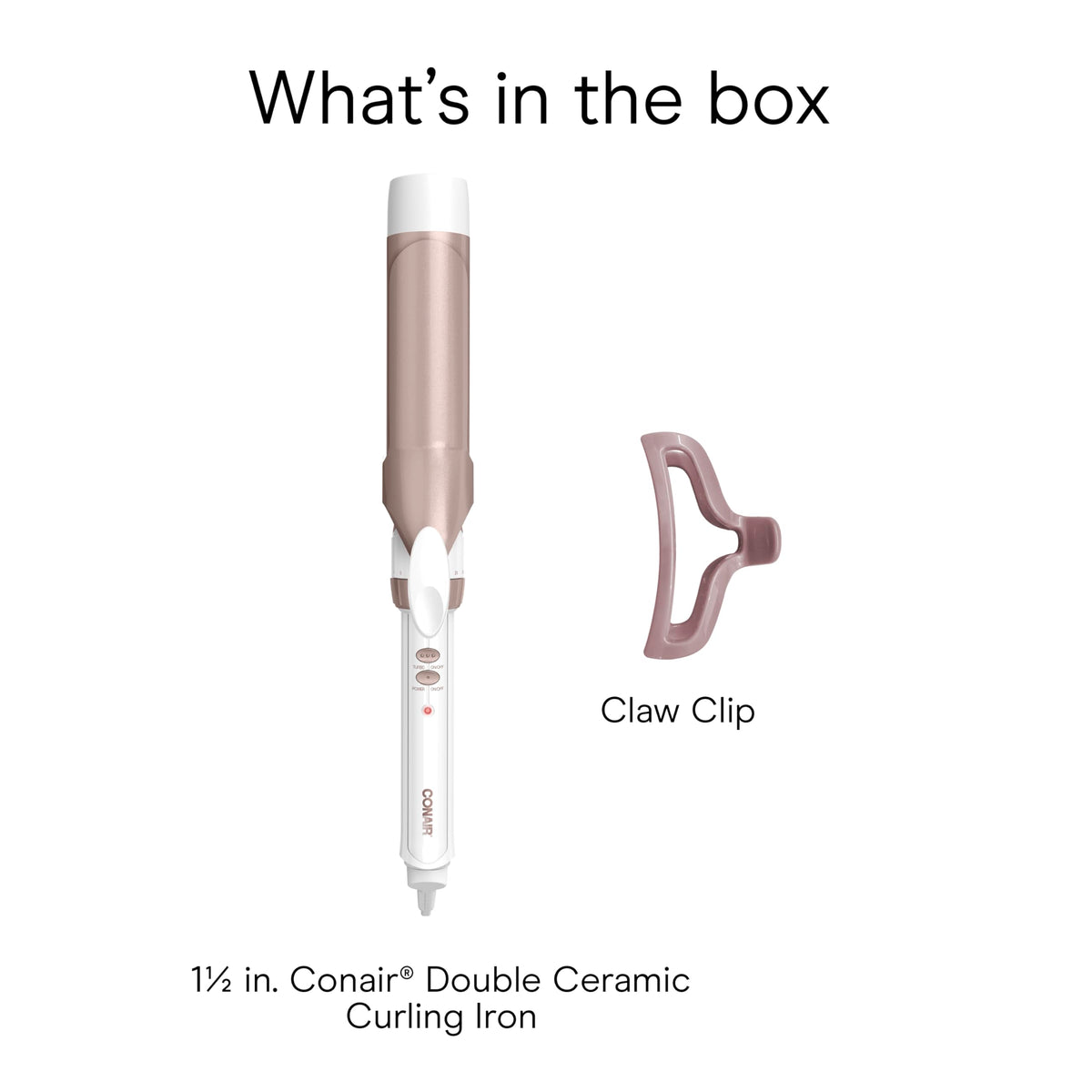 Conair Curling Iron, Double Ceramic, 1-in. Barrel, White/Rose Gold Father Jim Norris notebooks