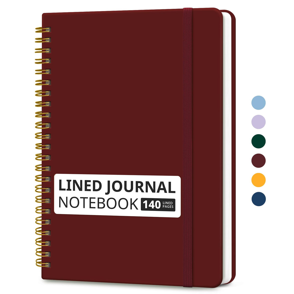 Taja Lined Spiral Notebook for Work, 5.7"x7.9" Spiral Journal College Ruled Father Jim Norris notebooks