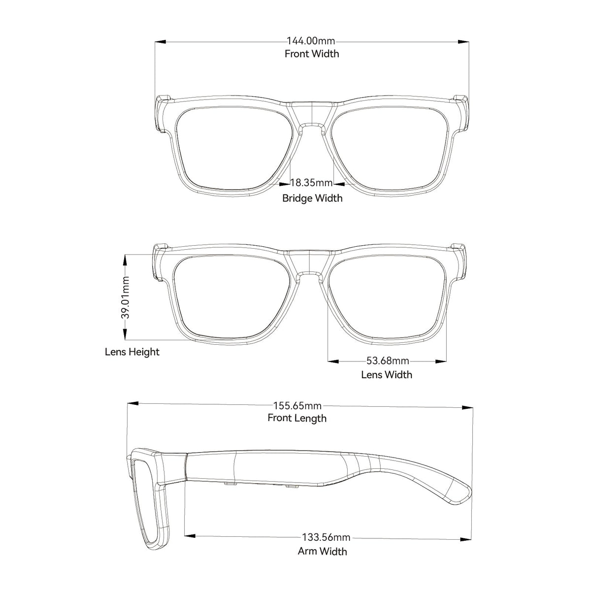 OhO Open Ear Smart Glasses, UV400 Z87.1 Lightweight Audio Bluetooth Glasses Father Jim Norris notebooks