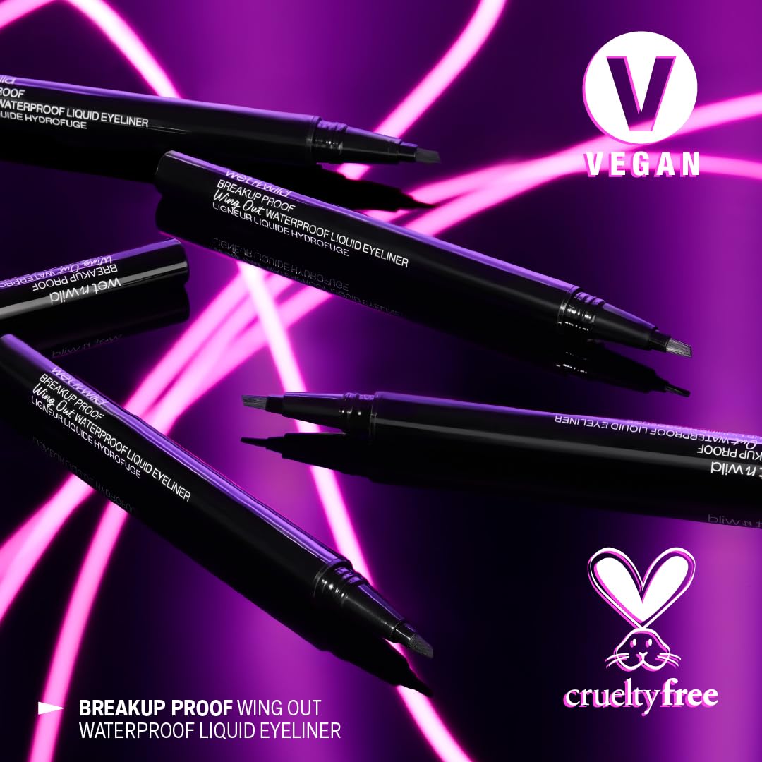Liquid Eyeliner - Ultra-Fine Brush, Waterproof, Long-Lasting - Cruelty-Free & Vegan - Ultra Black