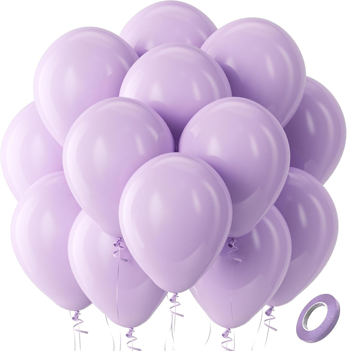 Bezente Assorted Latex Rainbow Balloons 100 Pack 12 inch
