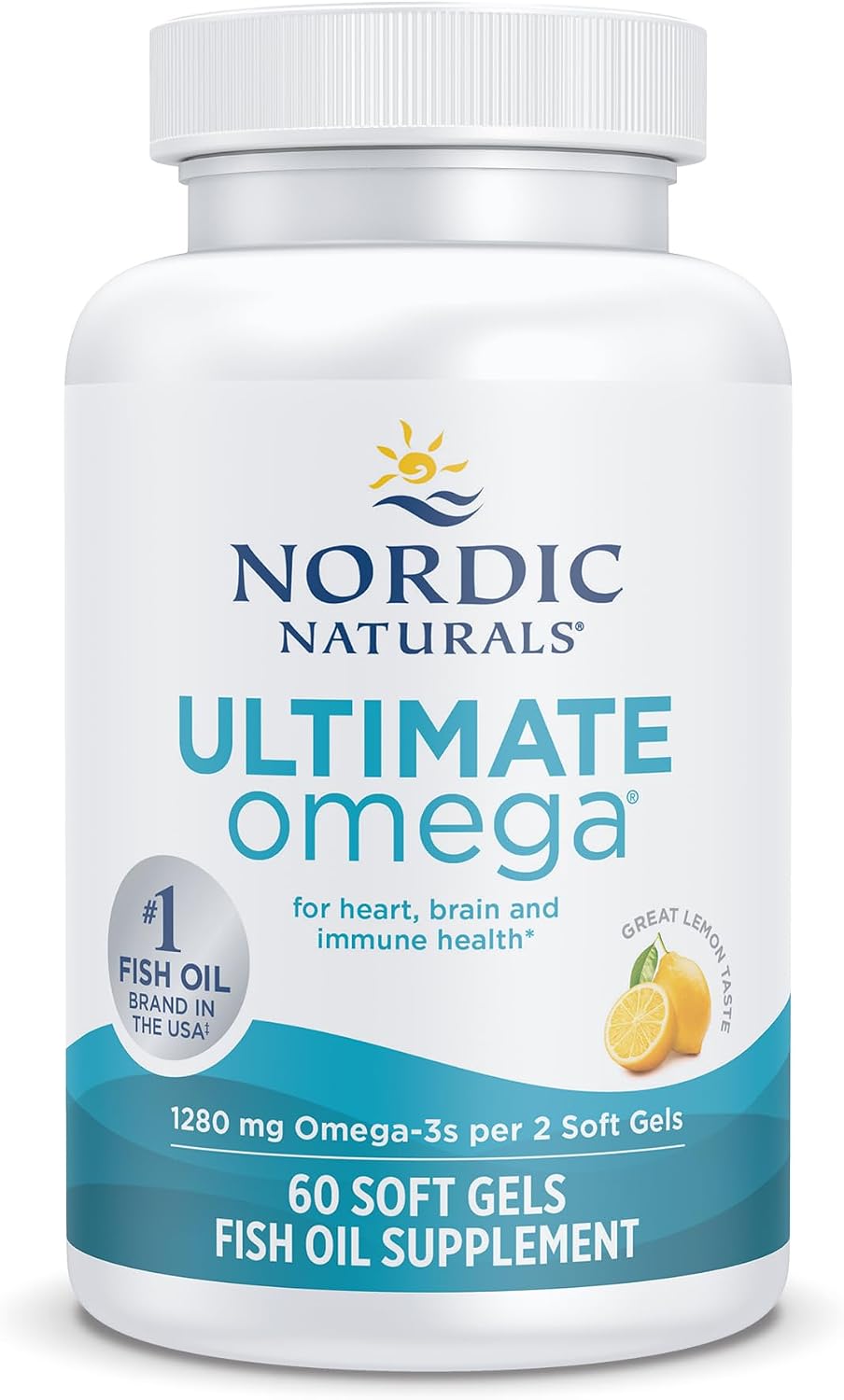 Nordic Naturals Ultimate Omega, 1280mg Omega-3 Fish Oil, Lemon - 90 Count Father Jim Norris notebooks