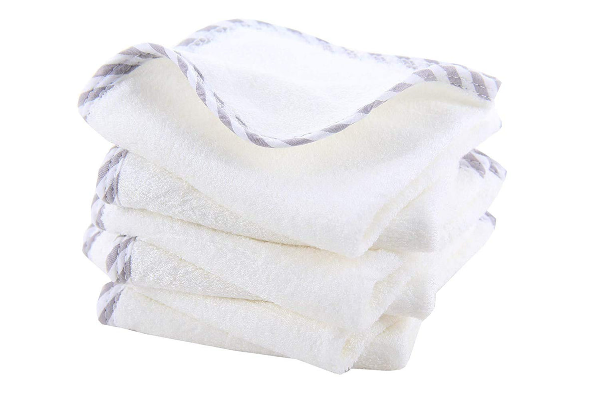 HIPHOP PANDA Ultra Soft Baby Washcloths, 2-Layer Absorbent Wash Cloths