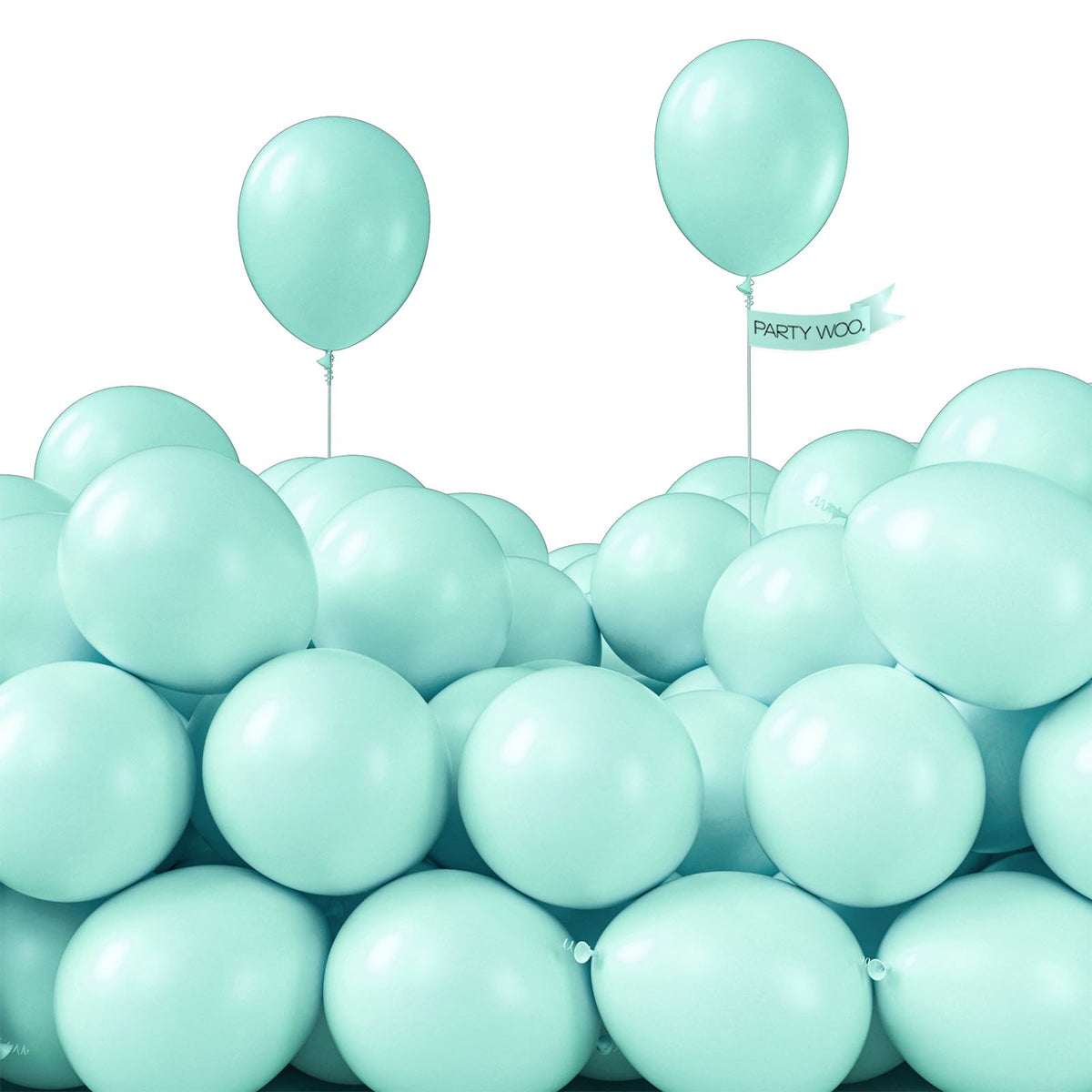 PartyWoo Assorted Colors Rainbow Balloons 50pcs Multicolor Colorful Color