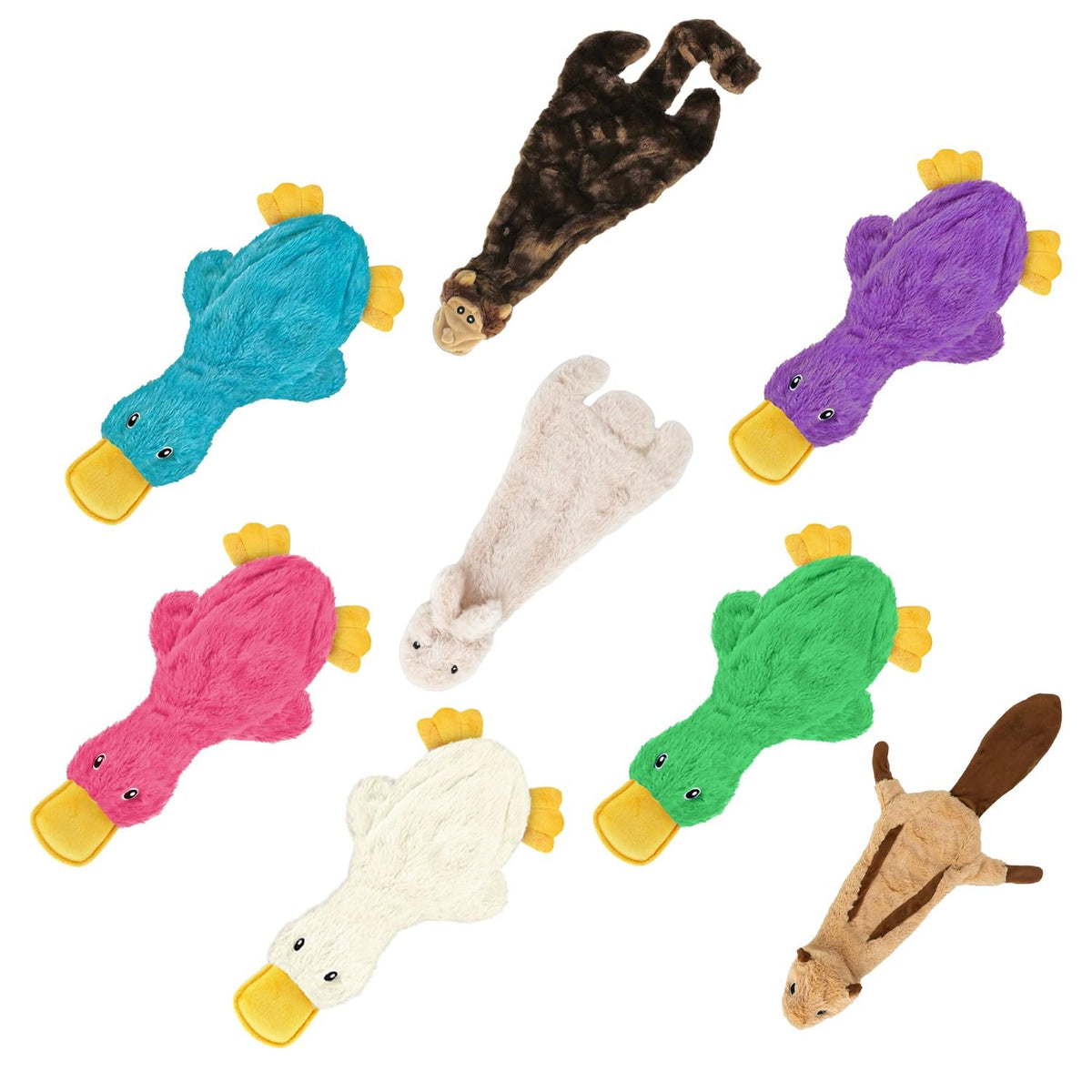 Best Pet Supplies Interactive Squeaky Dog Toy - Crinkle Duck, Blue Father Jim Norris notebooks