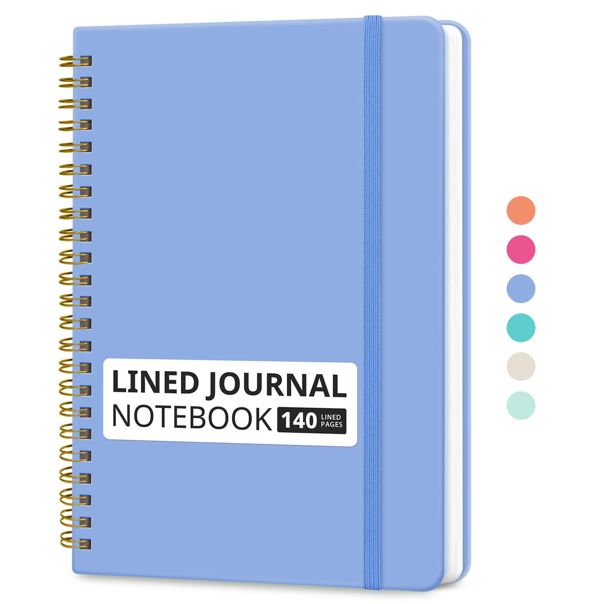 Taja Lined Spiral Notebook for Work, 5.7"x7.9" Spiral Journal College Ruled Father Jim Norris notebooks