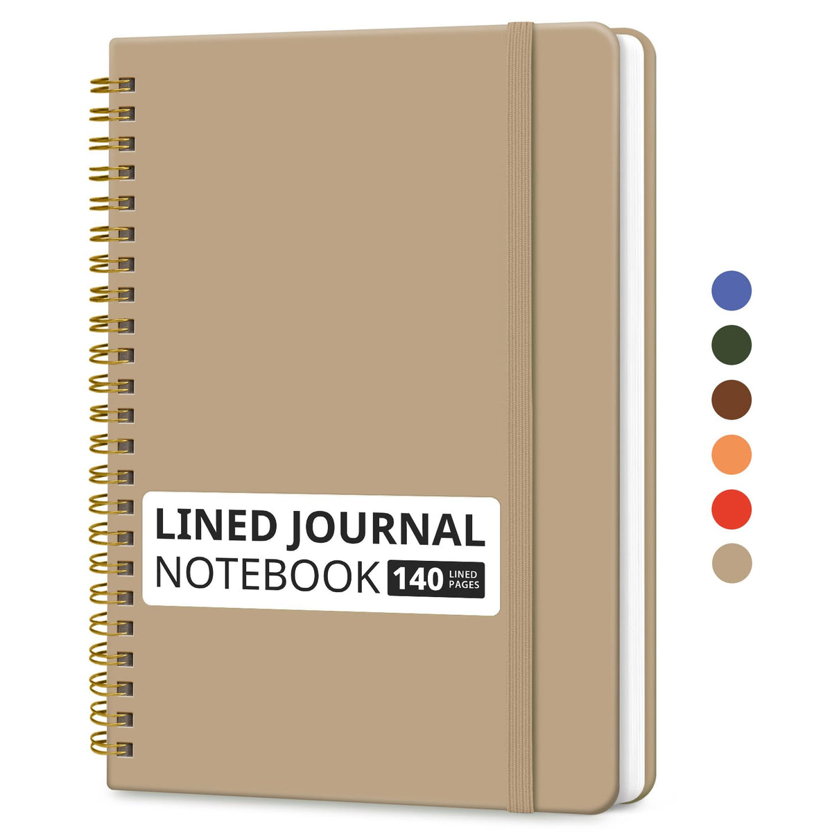 Taja Lined Spiral Notebook for Work, 5.7"x7.9" Spiral Journal College Ruled Father Jim Norris notebooks