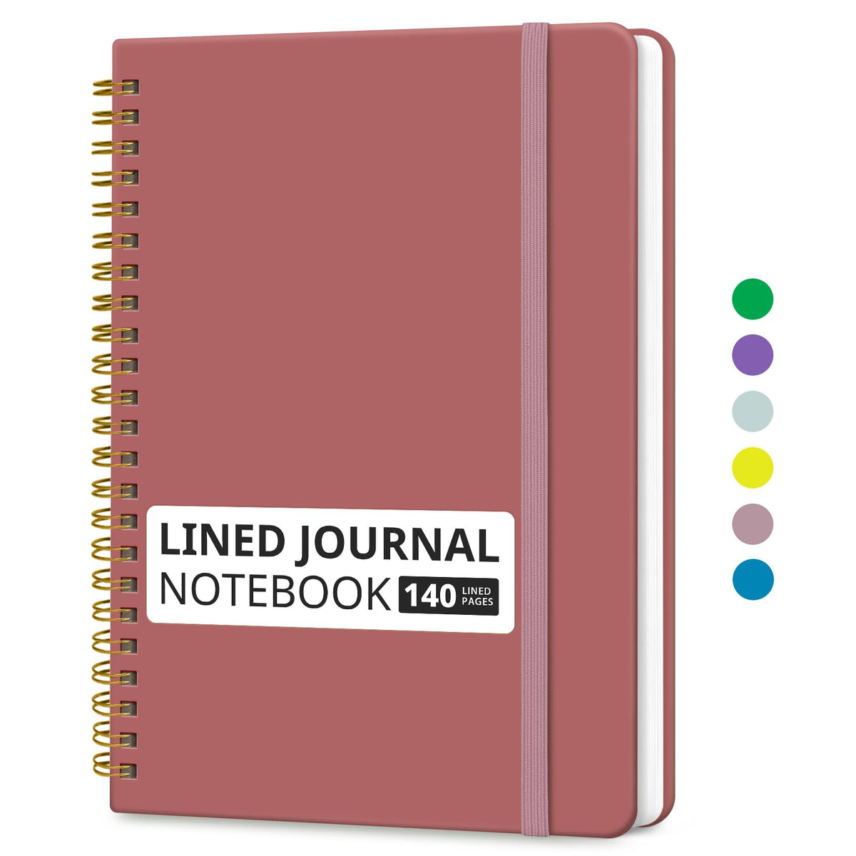 Taja Lined Spiral Notebook for Work, 5.7"x7.9" Spiral Journal College Ruled Father Jim Norris notebooks