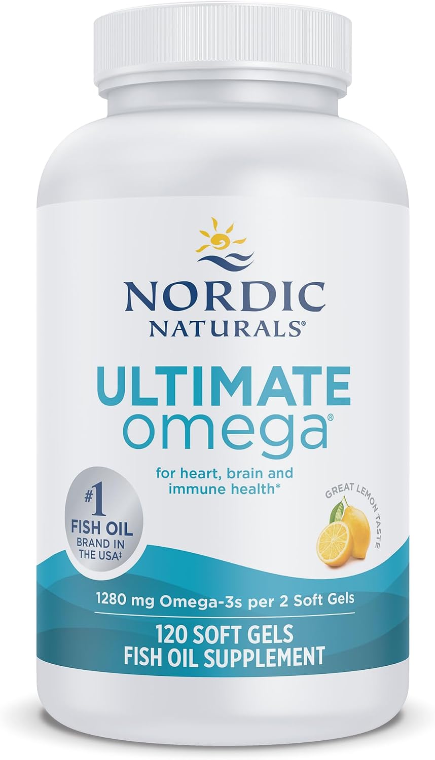 Nordic Naturals Ultimate Omega, 1280mg Omega-3 Fish Oil, Lemon - 90 Count Father Jim Norris notebooks