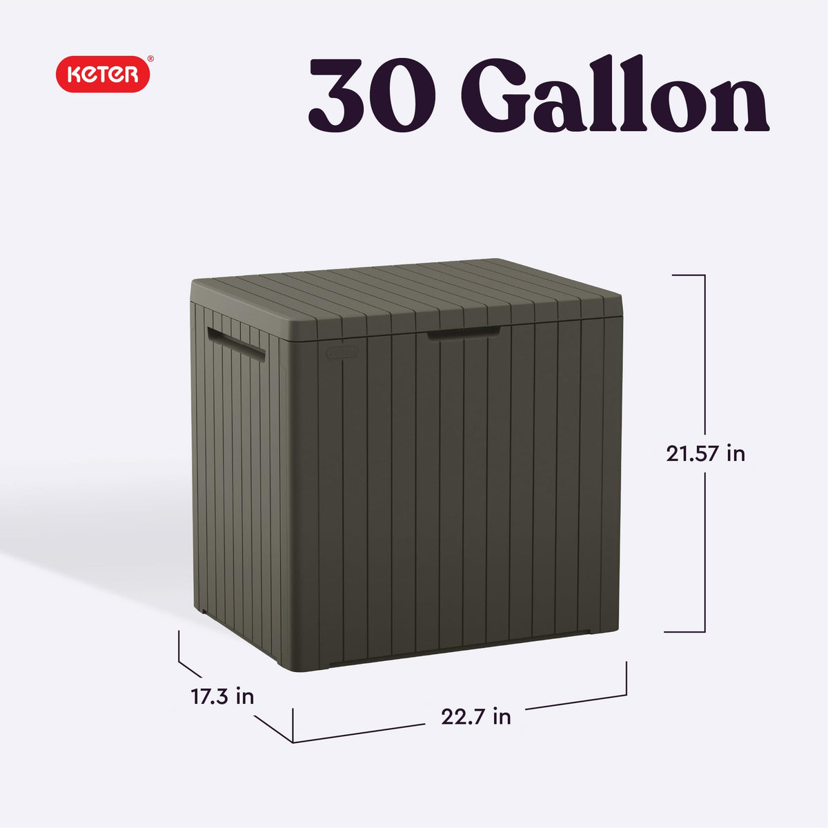 Keter City 30 Gal Outdoor Storage Box and Patio Side Table Father Jim Norris notebooks
