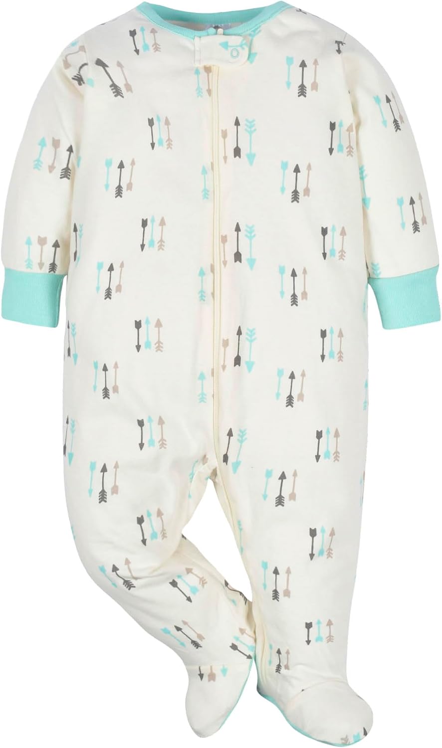 Gerber Baby Boys' 4 Pack Sleep 'N Play Footie