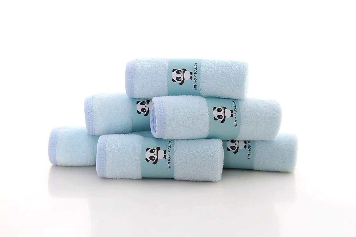 HIPHOP PANDA Ultra Soft Baby Washcloths, 2-Layer Absorbent Wash Cloths