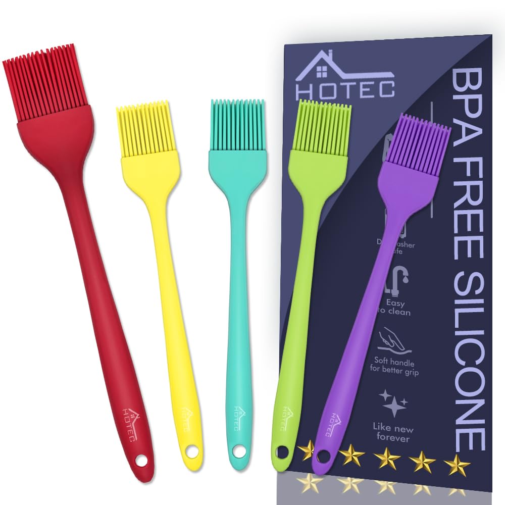 HOTEC Silicone Basting &Pastry Brushes BPA Free, Classic Blue 2 Father Jim Norris notebooks