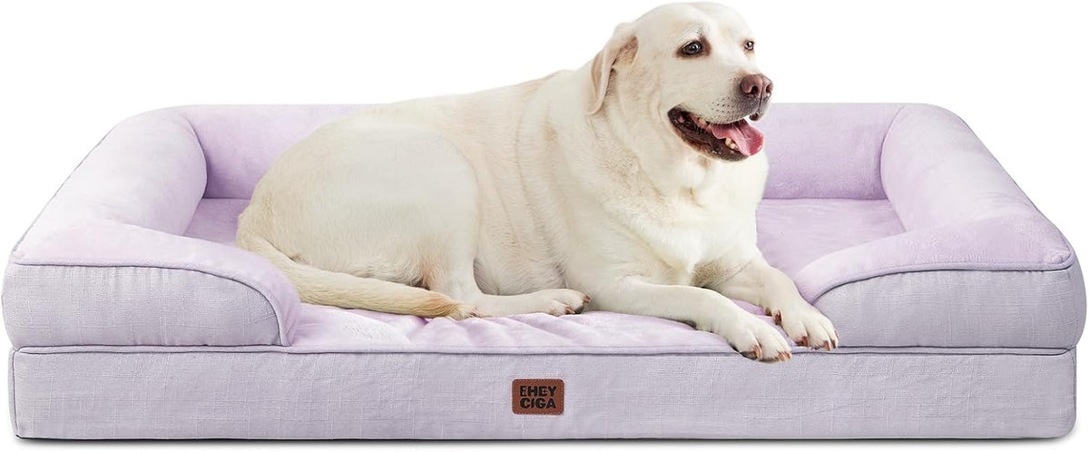 EHEYCIGA Orthopedic Extra Large Dog Bed, Waterproof Washable XL Pet Bed 44"